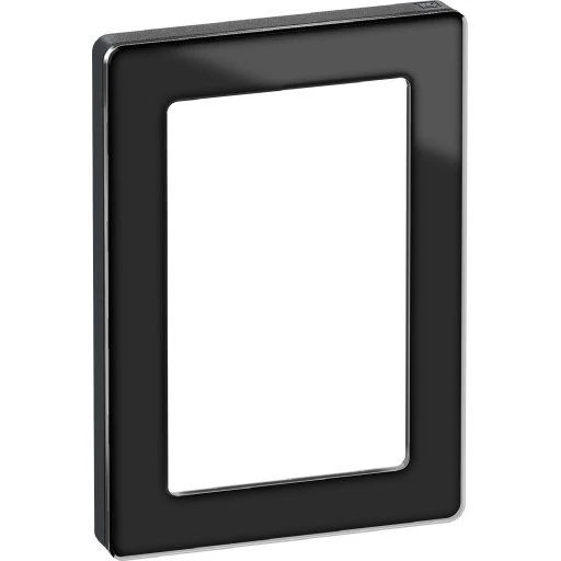 LK Fuga Pure 66 designramme, 1,5 modul, sort