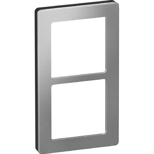 LK Fuga Pure 66 2-modul designramme, stål