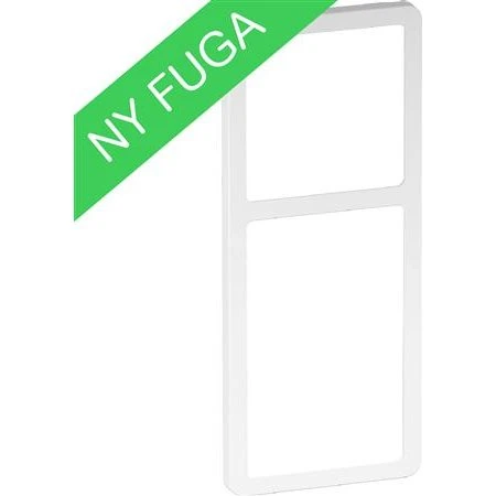 LK Fuga Slim Ramme 2,5 m, hvid