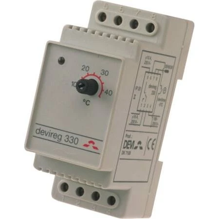 Devireg 330 -10 til +10°C, hvid, DIN-skinne