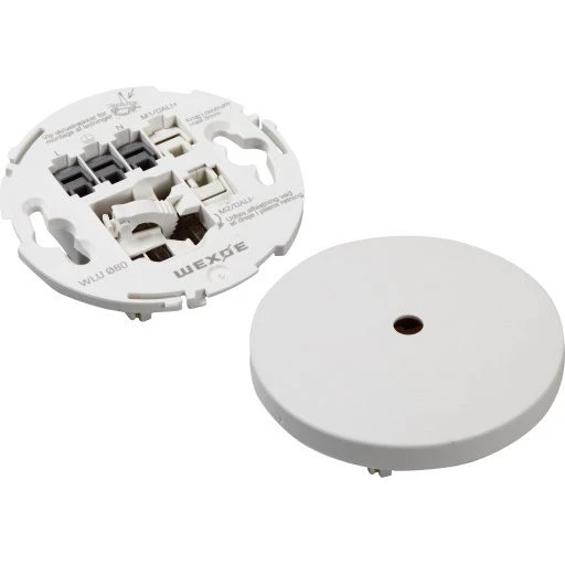 Wexøe Universal Lampeudtag, Hvid, Ø80 mm