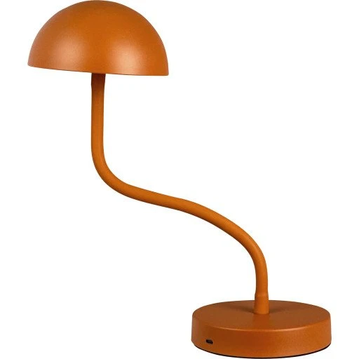 Dyberg-Larsen Fonzy LED-bordlampe, Terracotta, genopladelig