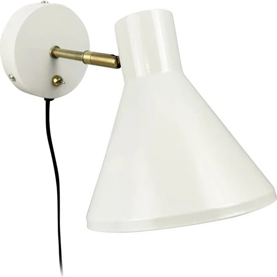 Dyberg Larsen Sleep Væglampe Hvid/Antik Messing 17 cm
