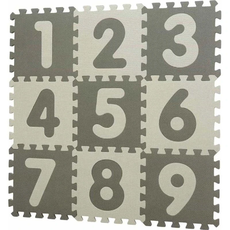 BabyDan Playmat med Tal 90x90 cm