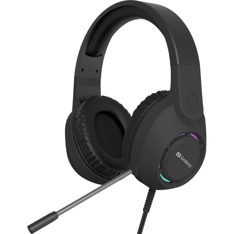 Sandberg BossBlaster USB-A Headset, Sort, 2m Kabel