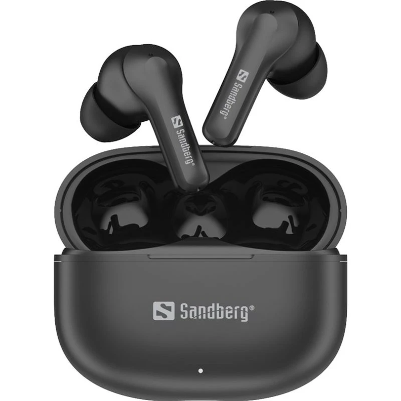 Sandberg Play'n Go Wireless Earbuds, Sort, Bluetooth 6.0