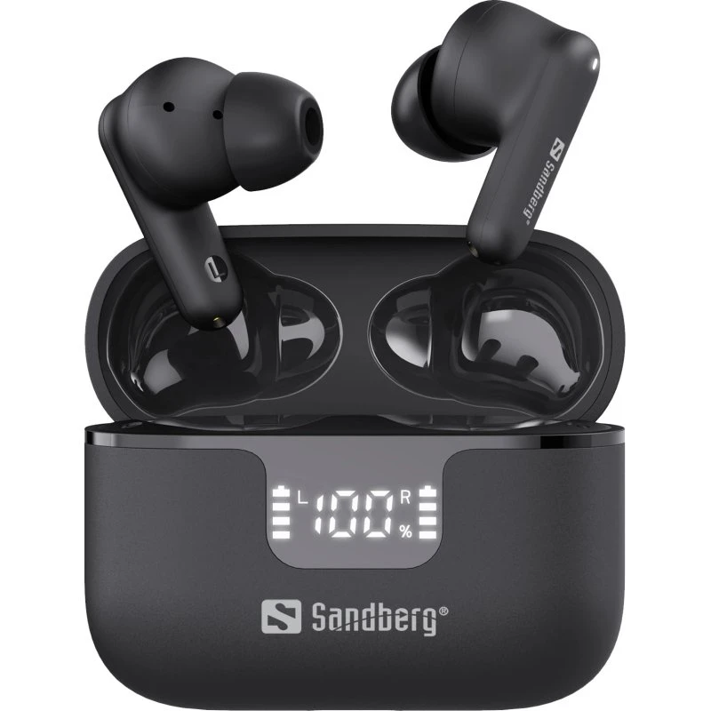 Sandberg Wireless Earbuds ANC+ENC, Sort