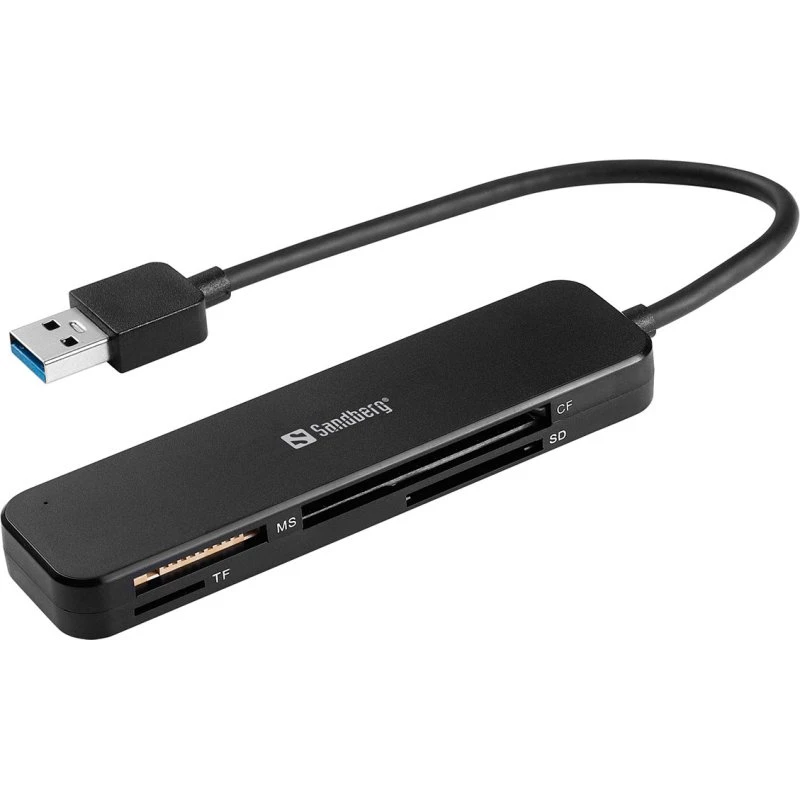 Sandberg USB 3.0 Pocket Card Reader, SD/MicroSD/MS/T-Flash