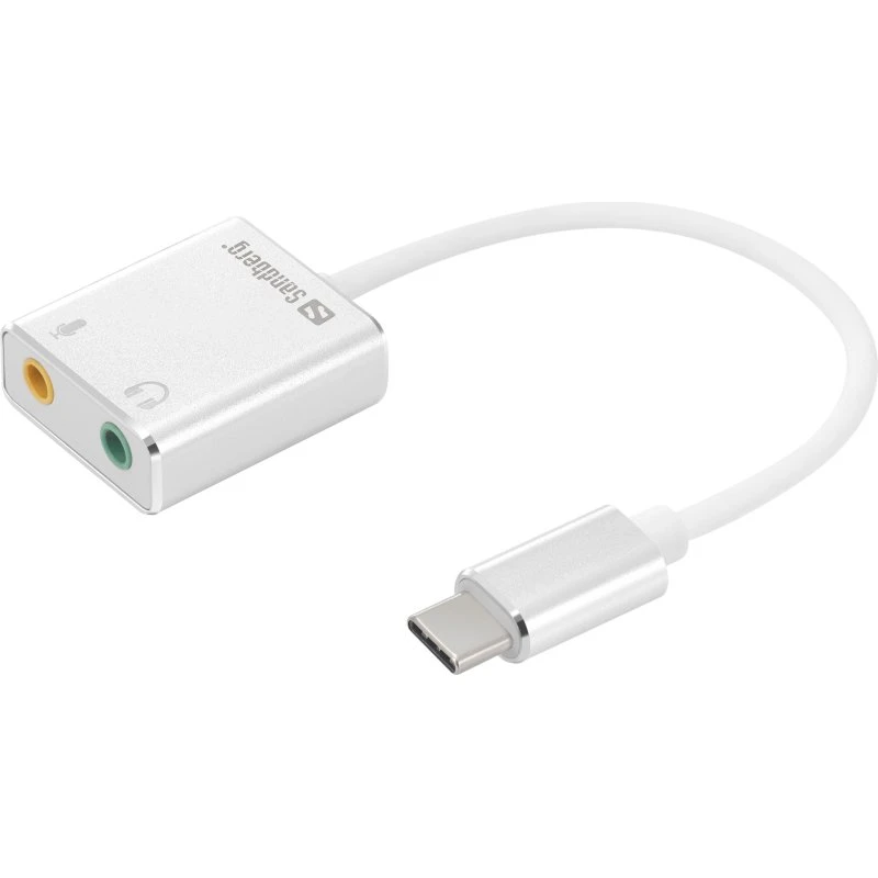 Sandberg USB-C til 2x 3,5mm Minijack