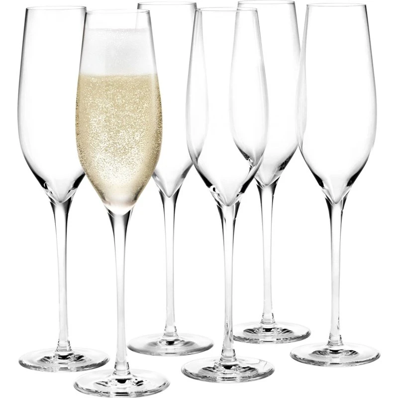 Holmegaard Cabernet Champagneglas 29 cl, 6 stk.