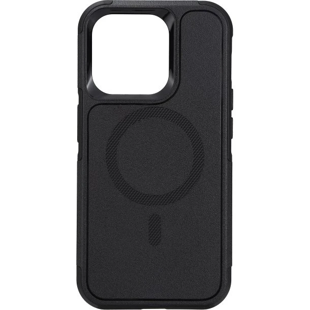Essentials iPhone 15 Pro rugged case med magnet, sort