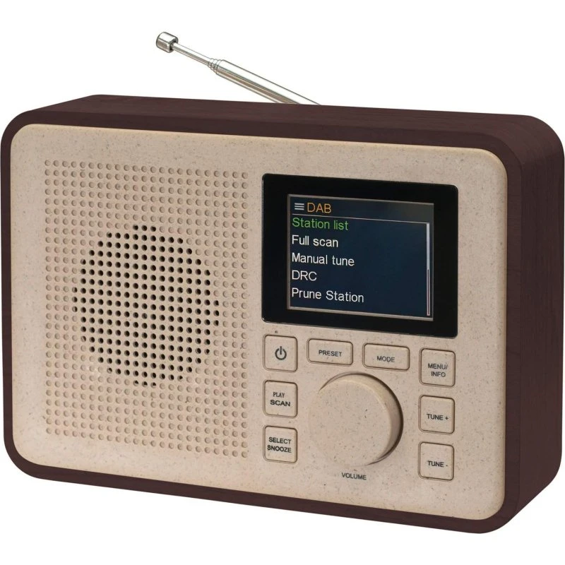 Denver DAB-60DW DAB+ & FM Radio (Bluetooth, Mørk Træ)