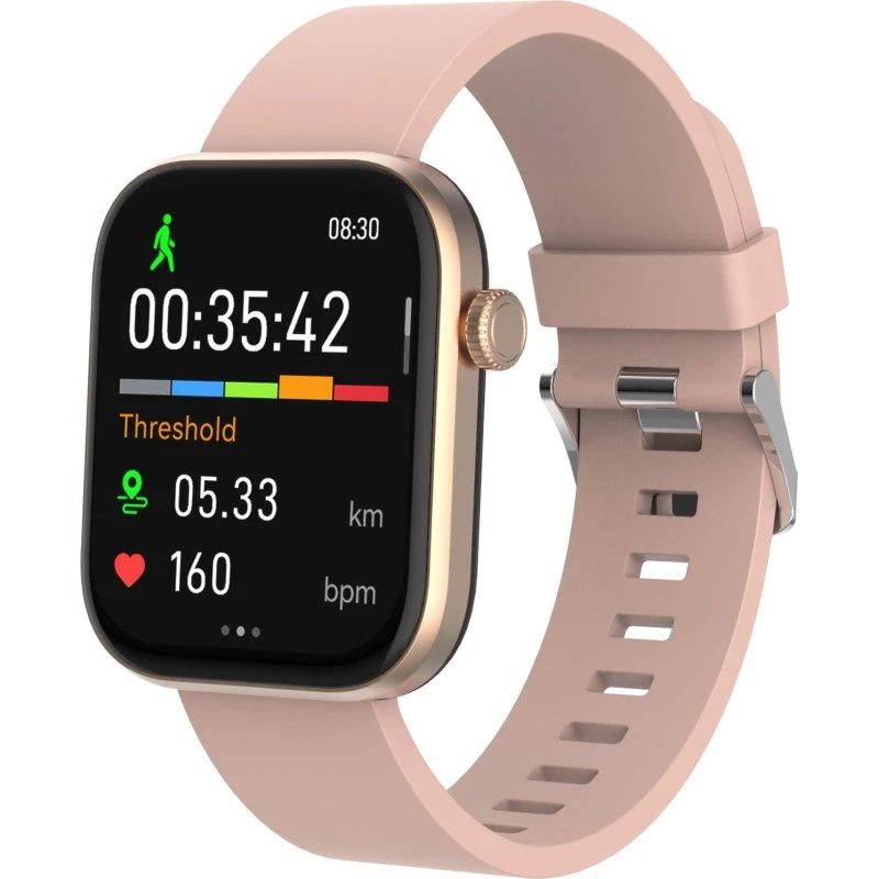 Denver SWC-185RO Bluetooth AMOLED Smart Watch Rosa/Beige