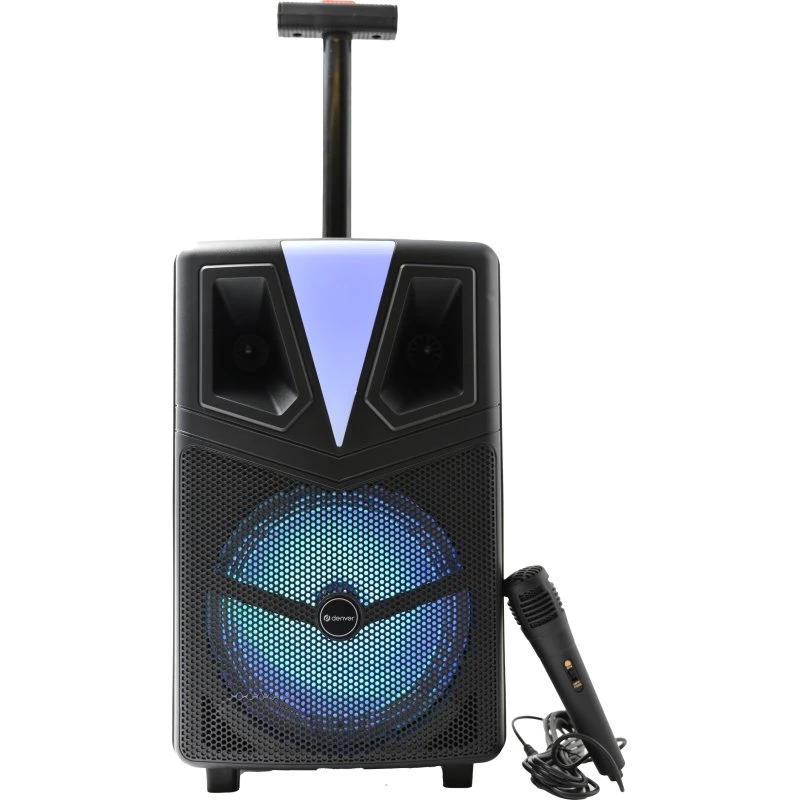 Denver TSP-307 Bluetooth Trolleyhøjttaler 120W med LED-lys og karaoke