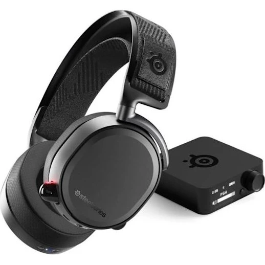 SteelSeries Arctis Pro Wireless – Trådløst gaming-headset, 2,4 GHz + Bluetooth, Sort