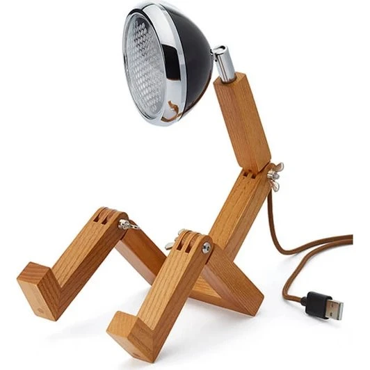 Piffany Mr. Wattson Mini Bordlampe, 26 cm, Sort