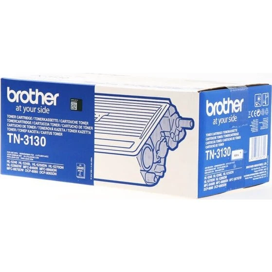Brother TN3130 Sort Laser Toner, 3500 sider