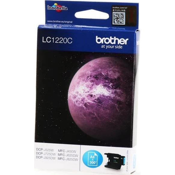 Brother LC1220C Cyan Blækpatron – 300 sider