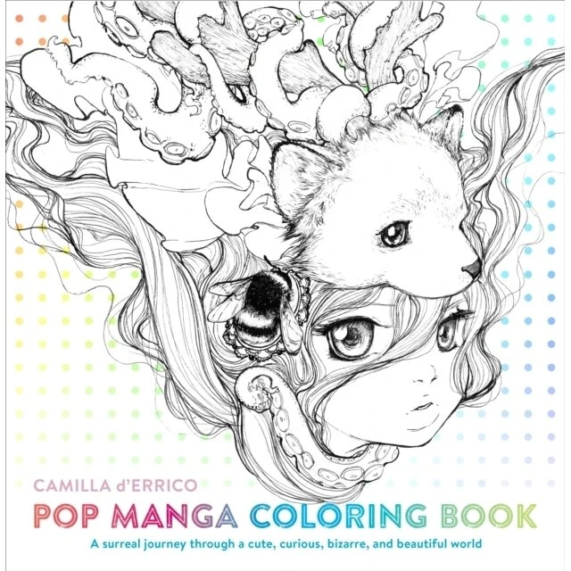 Camilla d'Errico Pop Manga Coloring Book – voksen malebog