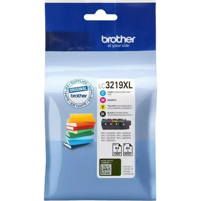 Brother LC3219XLVAL Multifarvet XL Blækpatron Pakke - Sort/Cyan/Magenta/Gul