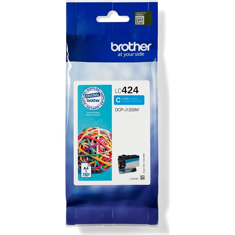 Brother LC424C Cyan 750 sider Blækpatron