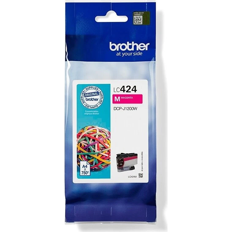 Brother LC424M Magenta Blækpatron – 750 sider