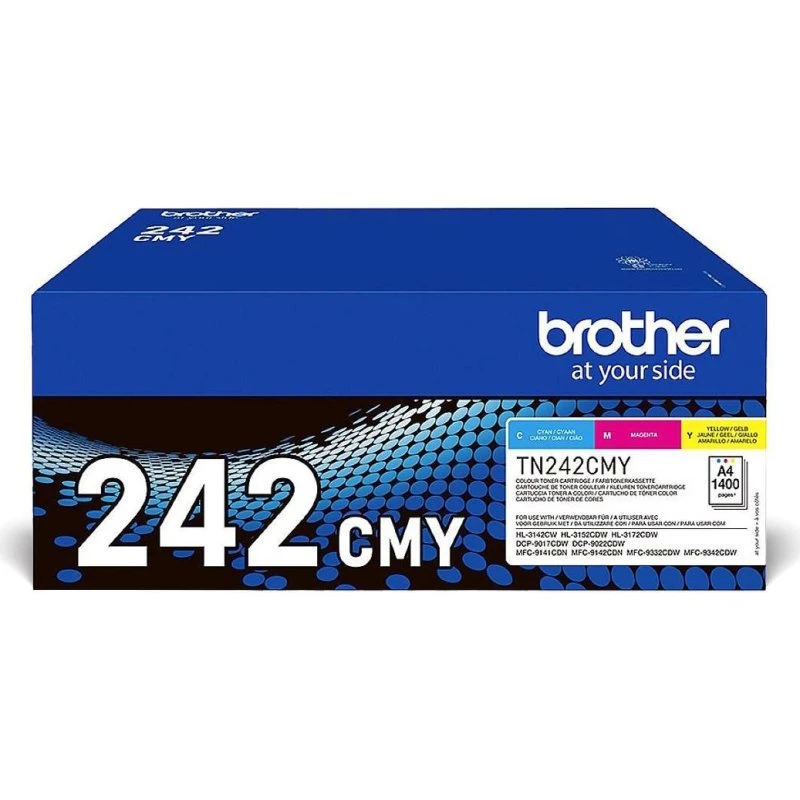 Brother TN-242CMY Original Farvetoner (Cyan, Magenta, Gul)