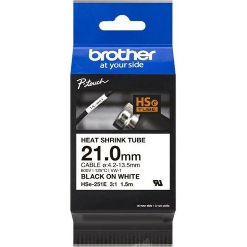 Brother HSe-261E 31 mm Sort på Hvid, 1,5 m