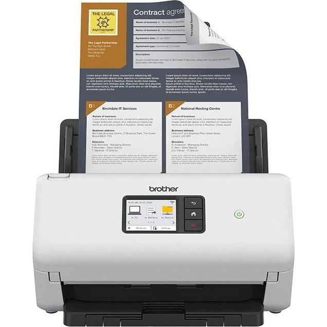 Brother ADS-4550W Dokumentscanner, ADF 60 ark, Wi-Fi, 600 dpi