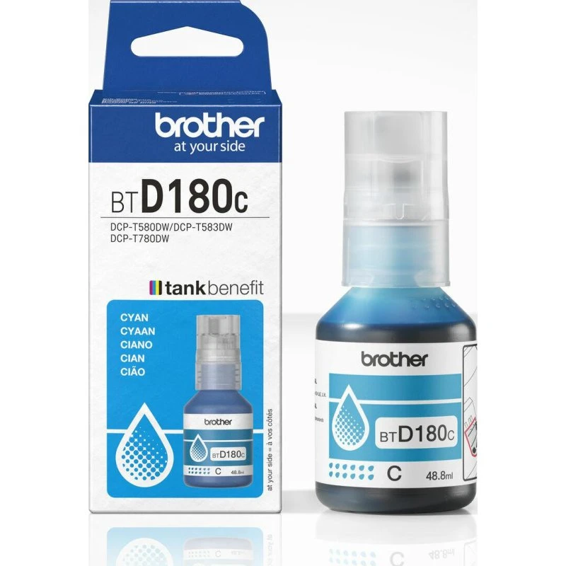 Brother BTD180C Cyan Blækpatron, 5000 sider