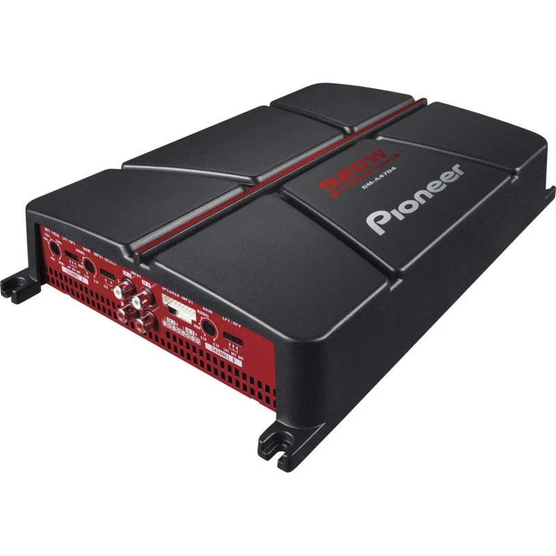Pioneer GM-A4704 4-kanal forstærker 80W x 4 Sort/Rød