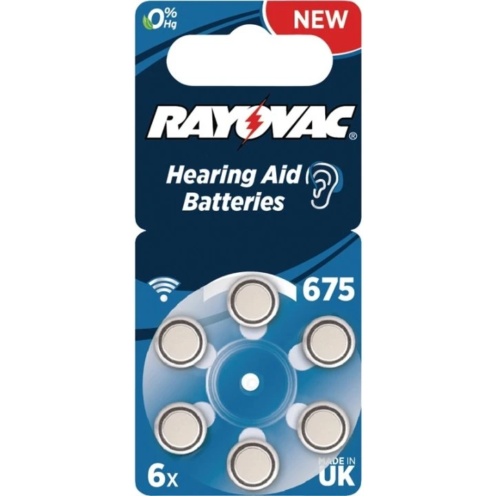 Rayovac Zink-Air Batteri PR44 1.4 V 6-Bobler