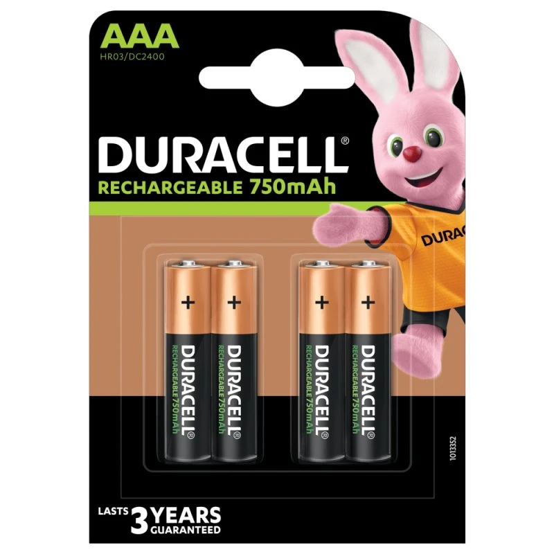 Duracell Recharge Plus AAA 750mAh (4 stk)