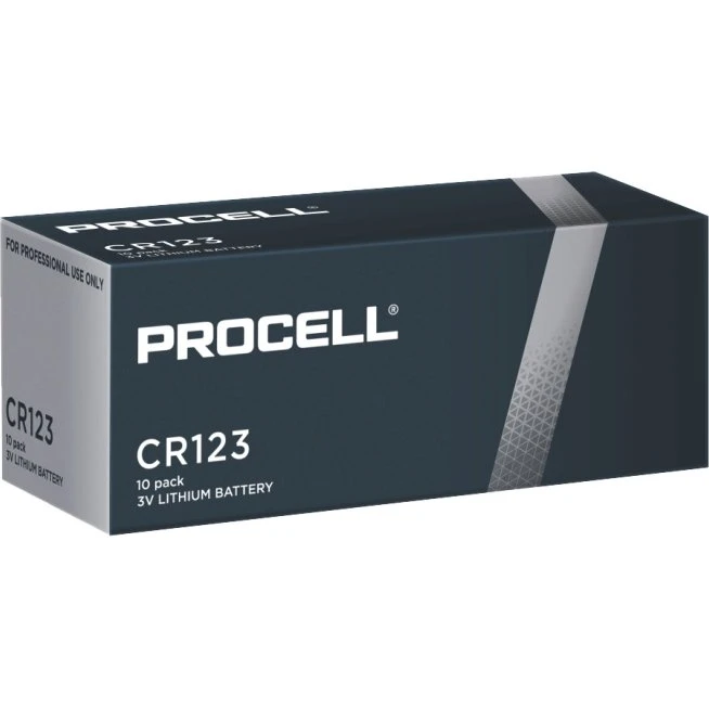 Duracell Procell CR123A 10 stk. 3V Lithium