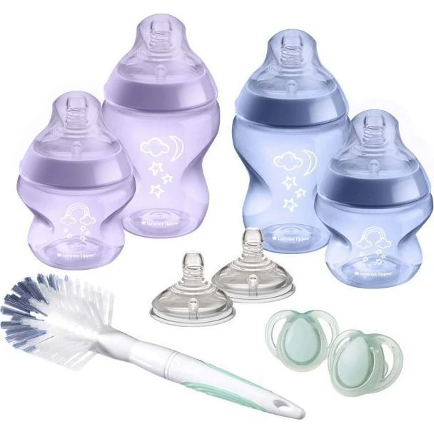 Tommee Tippee Sutteflasker 2x150ml, 2x260ml, Blå/Lilla