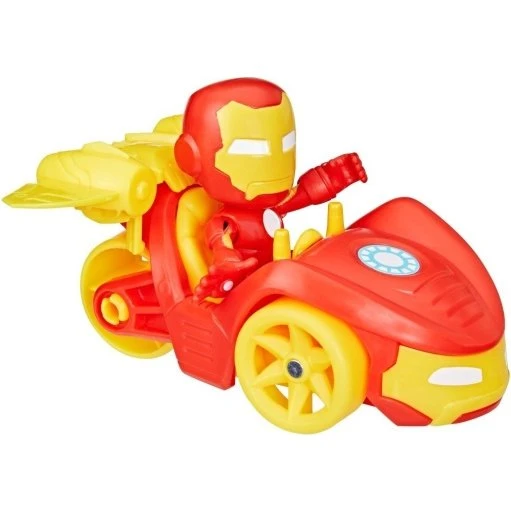 Hasbro Spidey & Friends Iron Man Racer - Køretøj og Figur