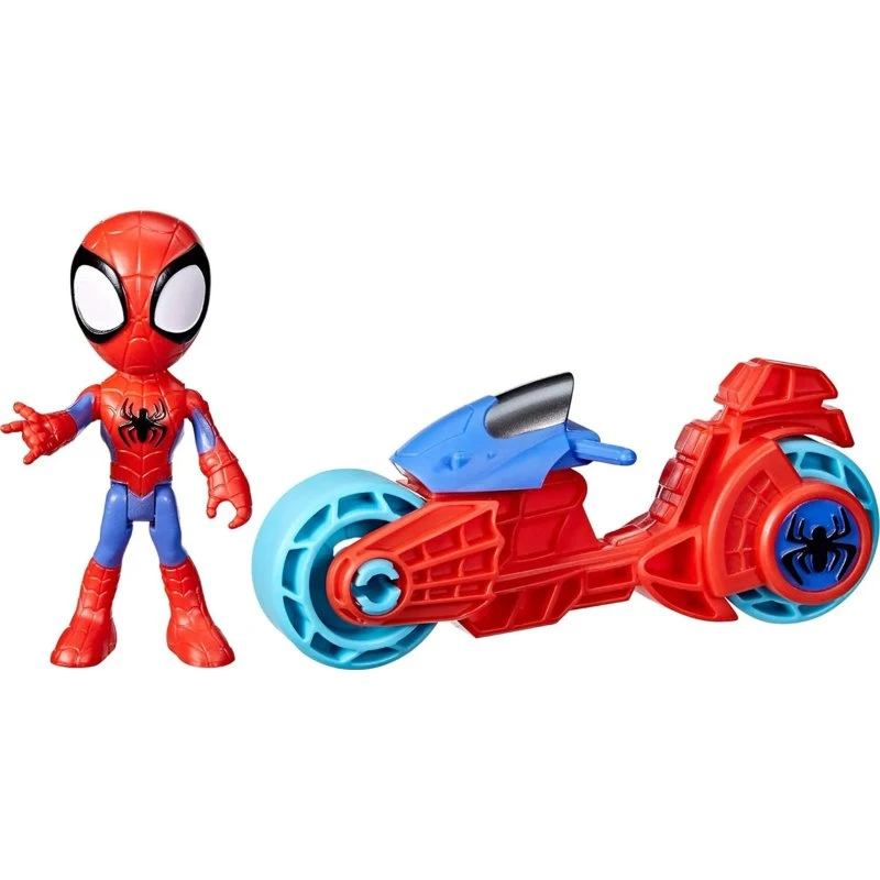 Hasbro Spidey og sine fantastiske venner Actionfigur med Legetøjsmotorcykel, 3+ år