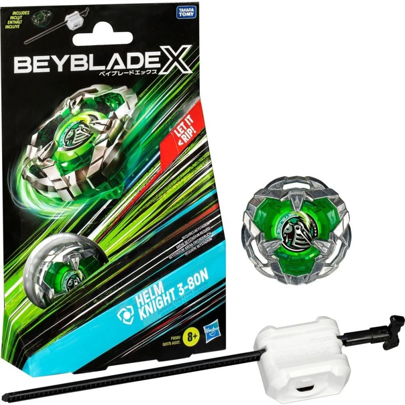 Beyblade X Helm Knight 3-80N - Kæmpende Spinnende Top