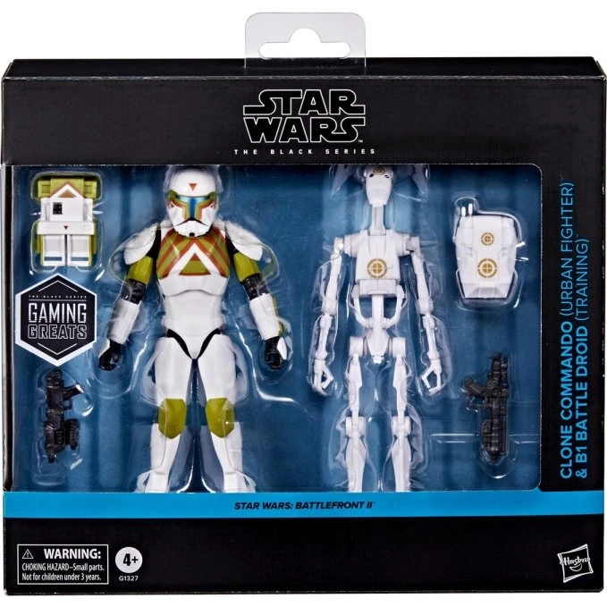 Star Wars The Black Series 6" Clone Commando & B1 Battle Droid 2-Pack
