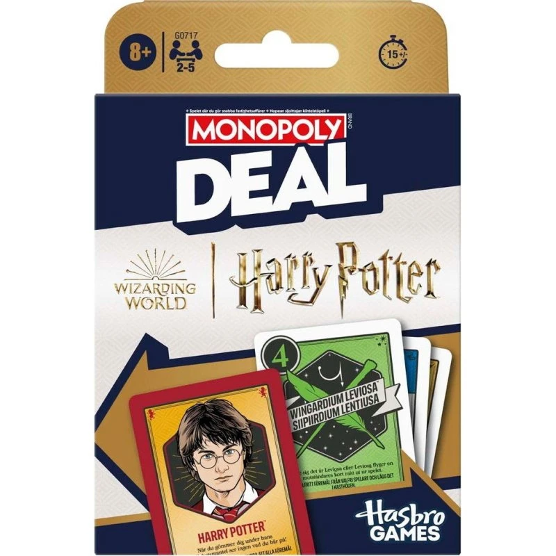 Hasbro Monopoly Deal Harry Potter - Kortspil, 2-5 spillere, 15 min
