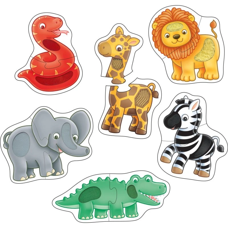 Orchard Toys Match & Feel 2pc Puslespil - Jungledyr