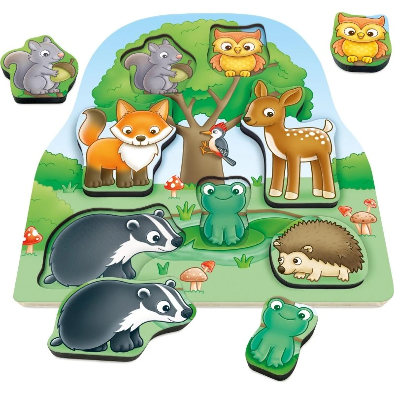 Orchard Toys Woodland Chunky Træpuslespil – 7 Brikker