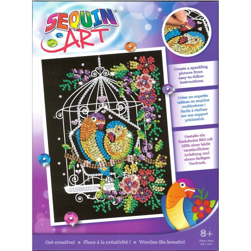 Sequin Art Sommerfugl - 25 x 34 cm
