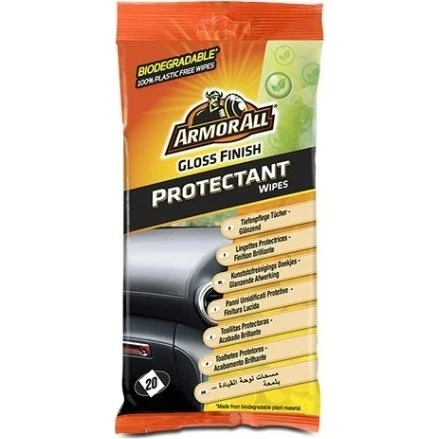 Armor All Plastikplejemiddel 20 stk, biologisk nedbrydeligt