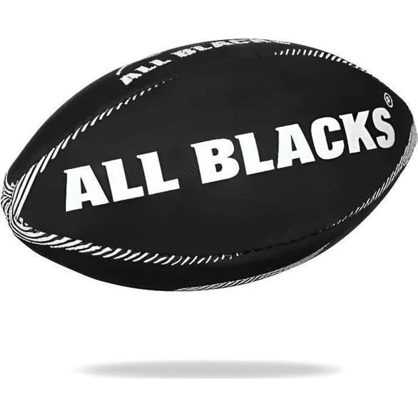 GILBERT All Blacks Mini Supporter Rugbybold - Sort/Hvid, Mand