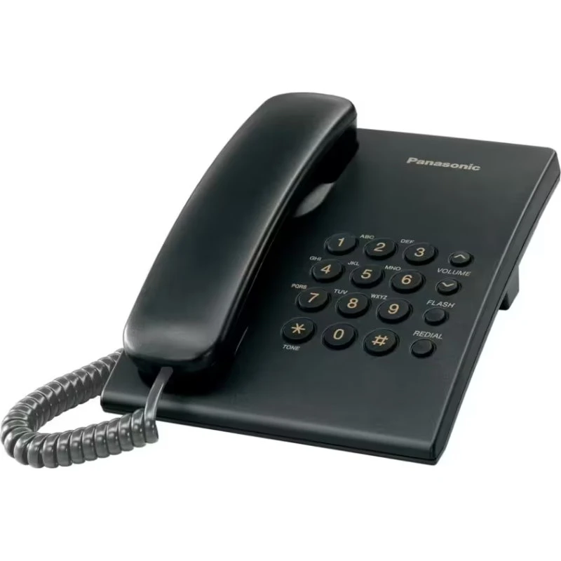 Panasonic KX-TS500FXB Telefon med ledning, Sort