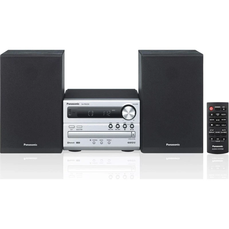 Panasonic SC-PM250EC-S Mikro-stereo 20W Bluetooth CD-USB