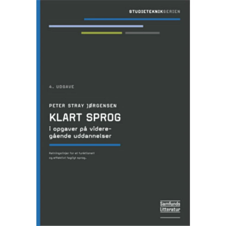 Klart sprog i opgaver på videregående uddannelser