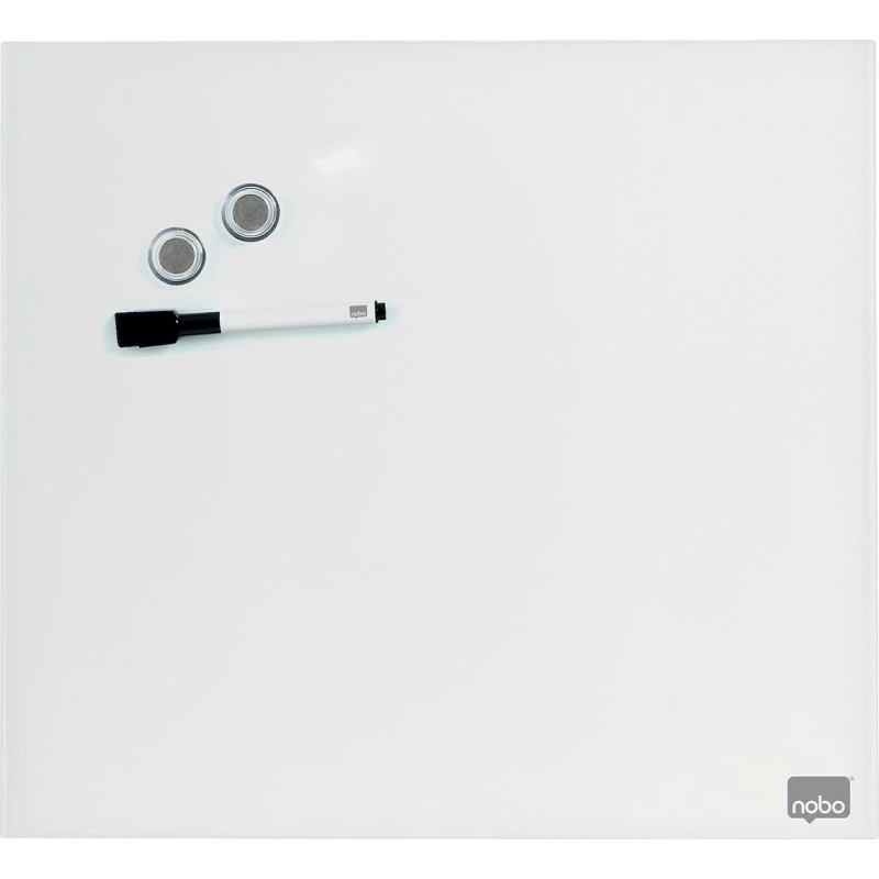 Nobo Whiteboard Glastavle 450x450 mm, hvid
