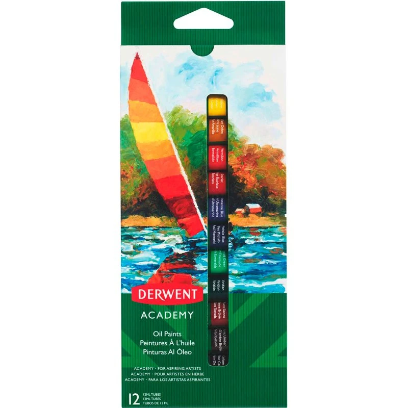 Derwent Academy Oliefarver 12x12 ml